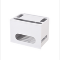 Storage Box and Cable Organizer with Power Strip Protection